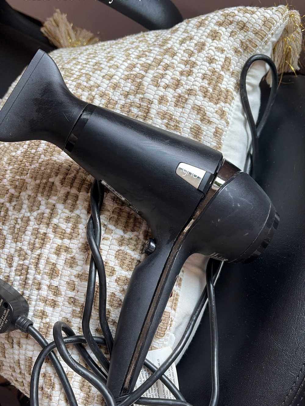 ghd Black Compact Hair Dryer with Concentrator Nozzle
